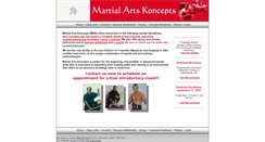 Desktop Screenshot of martialartskoncepts.com